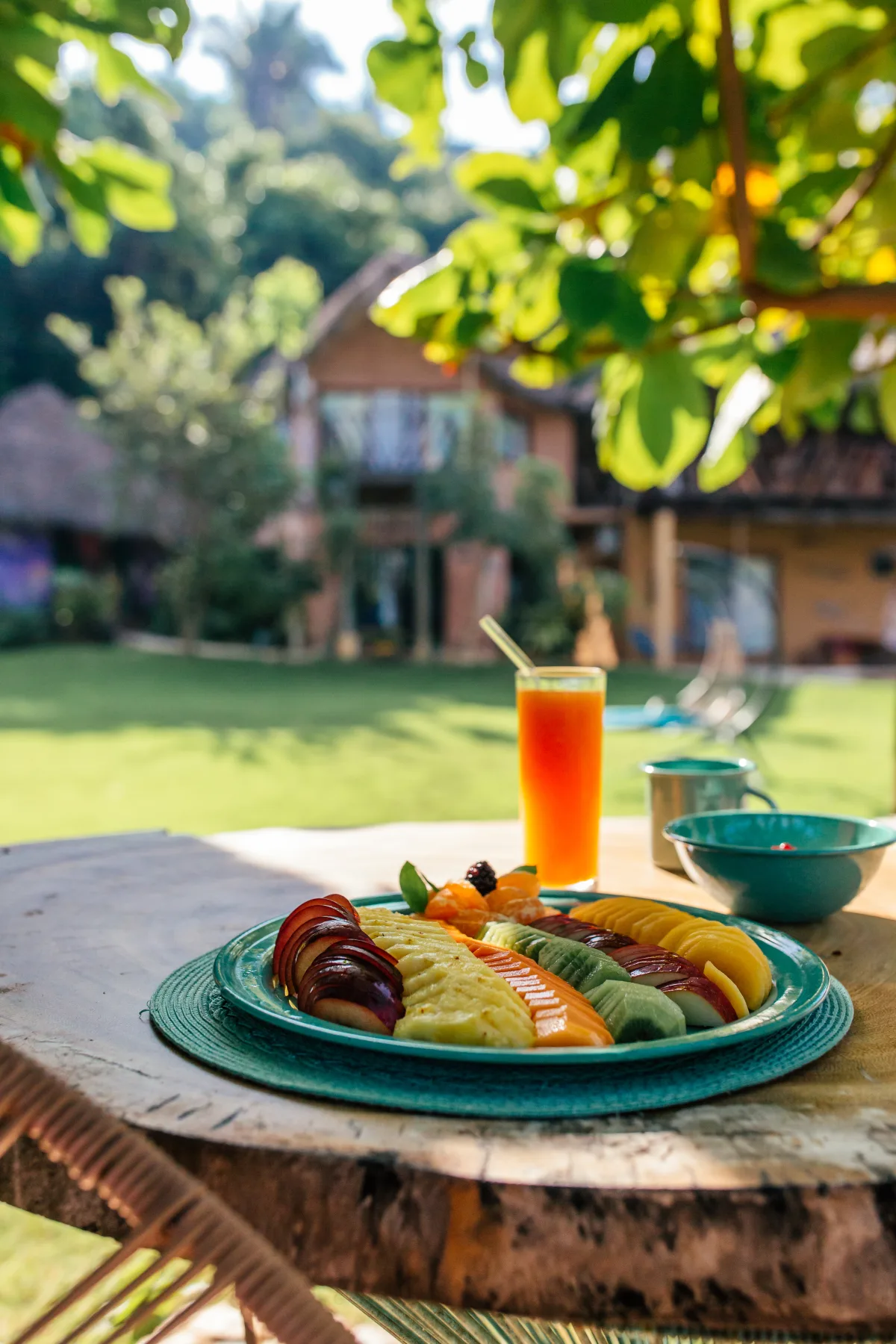 Quiet breakfast at Amaca Beach